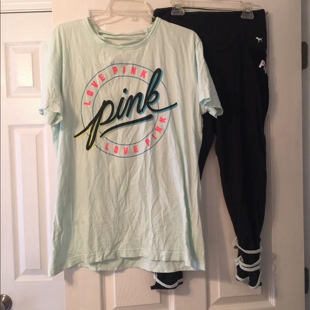 Victoria secret pink top and pants set